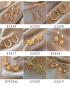 Preview: Großhandel B2B Silber pin Perle luftige Vintage Ohrringe A154 Gold